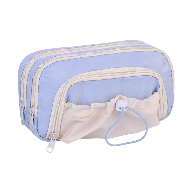 Multifunctional Cosmetic Pouch With Multiple Compartments And Practical Zipper Kalsten