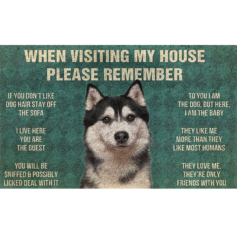 Fun Dog-Themed Door Mat Kalsten