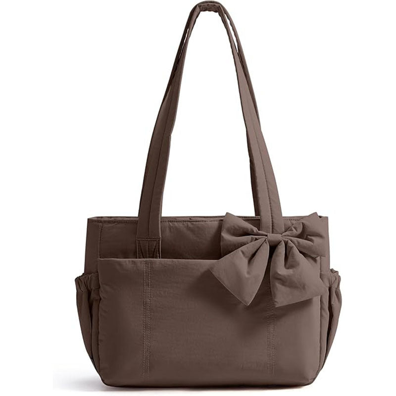 Fashionable Tote Bag with Decorative Bow Detail Kalsten