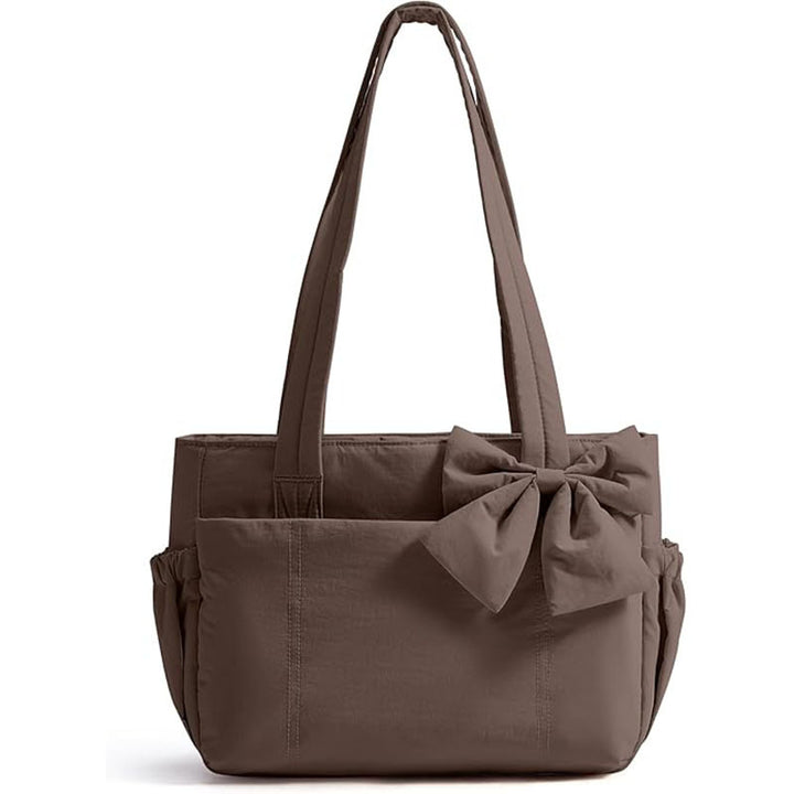 Fashionable Tote Bag with Decorative Bow Detail Kalsten