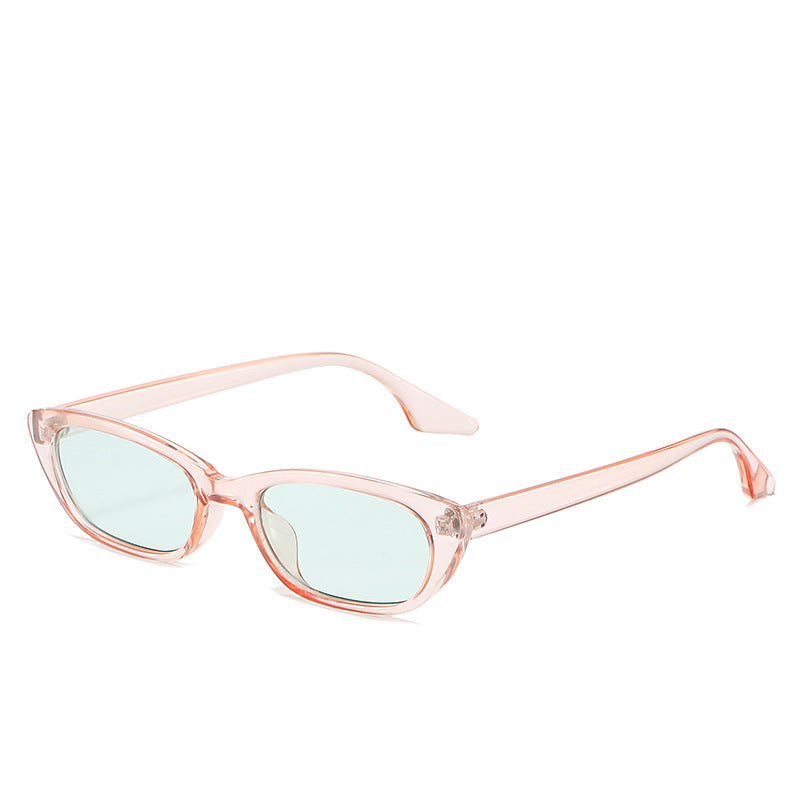 Women's modern sunglasses in trendy cat-eye style with transparent frame Kalsten
