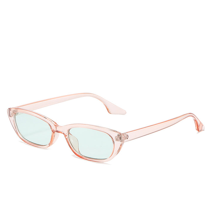 Women's modern sunglasses in trendy cat-eye style with transparent frame Kalsten