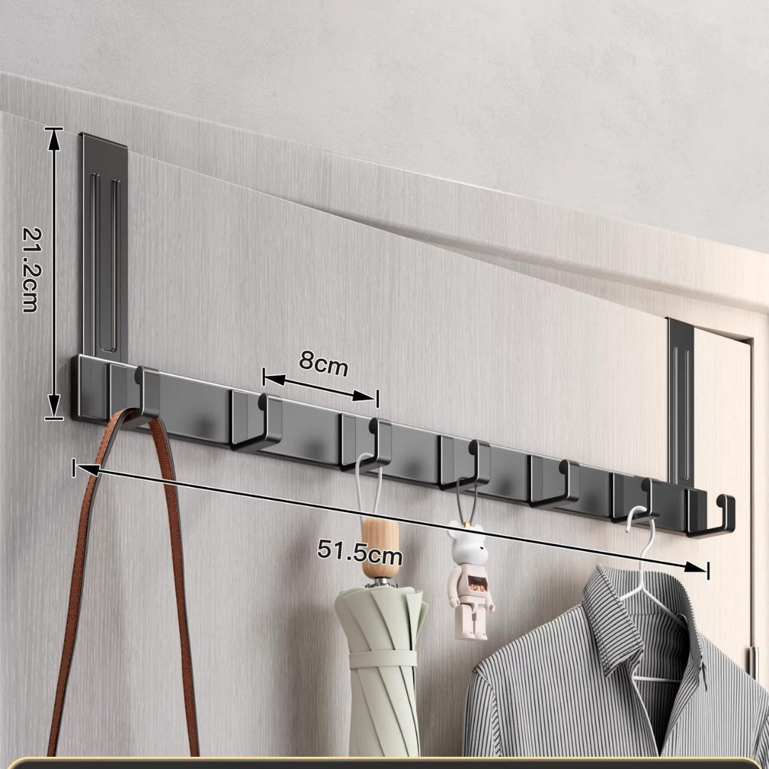 Over-Door Multi-Hook Storage Rack
