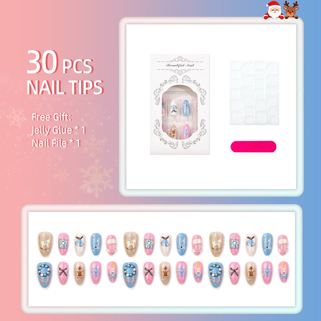 Festive Themed Press-On Nails