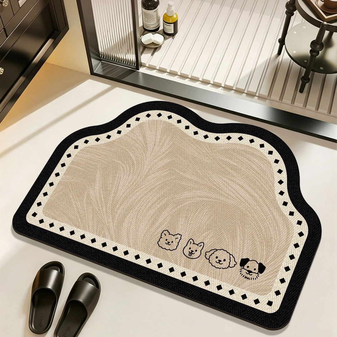 Decorative Cat-Themed Bath Mat Kalsten