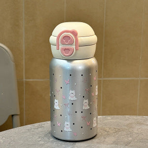 Women's insulated drinking bottle with secure pressure closure and playful animal design Kalsten