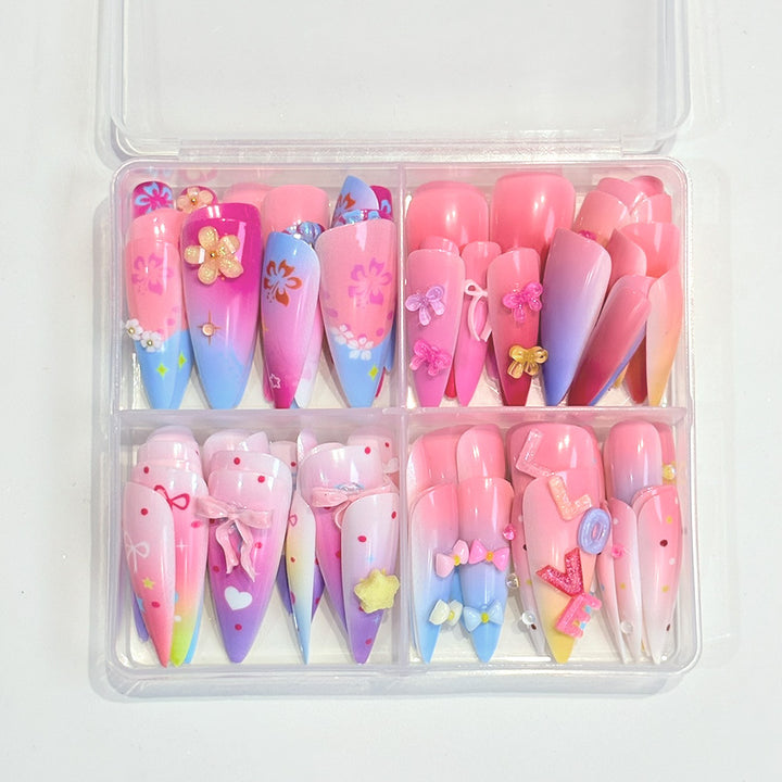 Artistic Themed Press-On Nail Set Kalsten