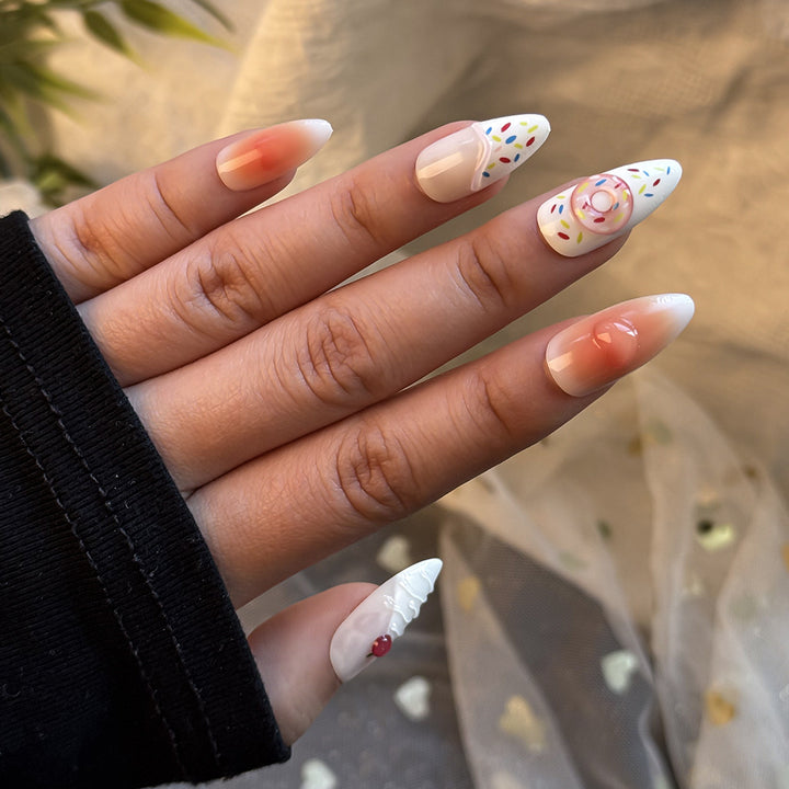 Decorative Press-On Nails Set Kalsten