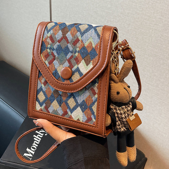Geometric Pattern Crossbody Bag