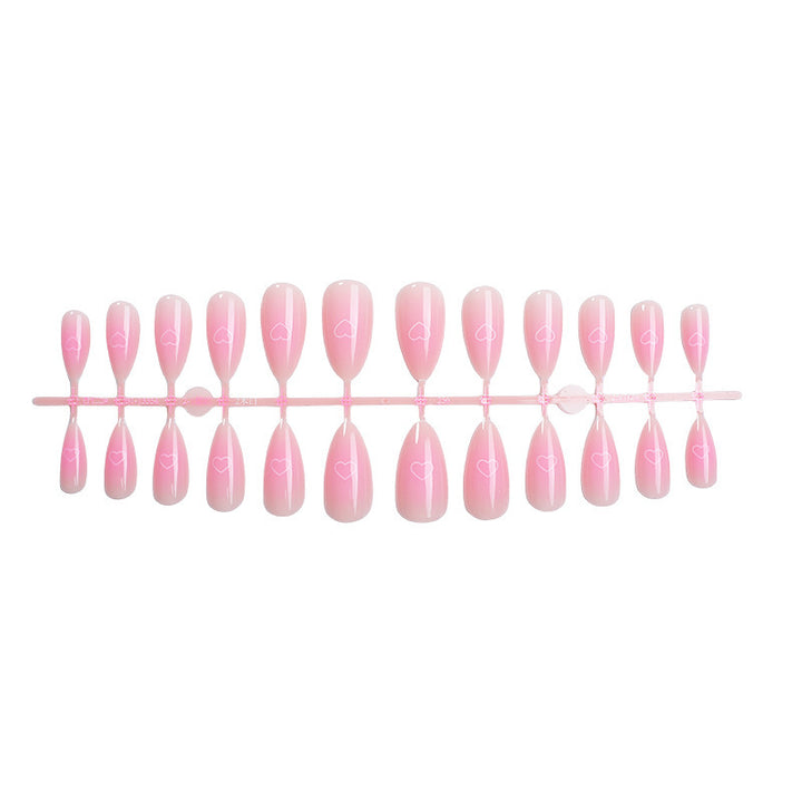 Themed Heart Design Press-On Nail Set