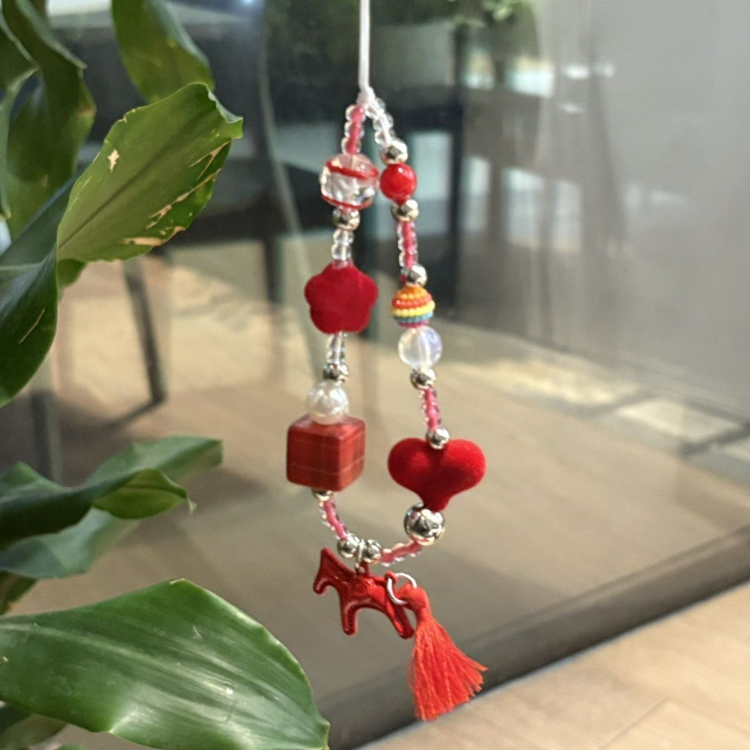Beaded Charm Phone Lanyard Kalsten