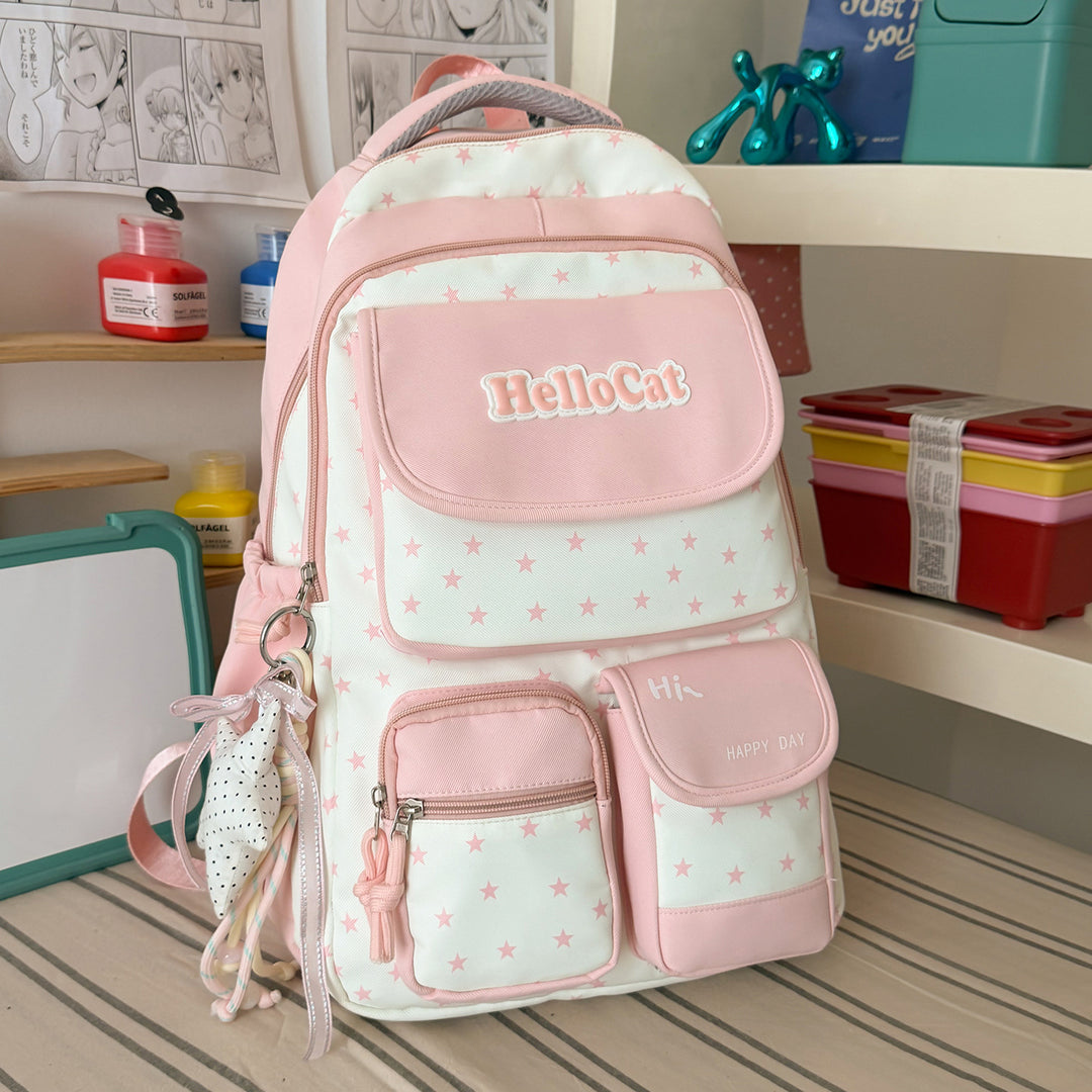 Stylish Star-Embellished Backpack Kalsten 1791205930