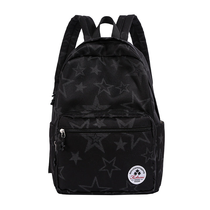 Star-Patterned Casual Backpack