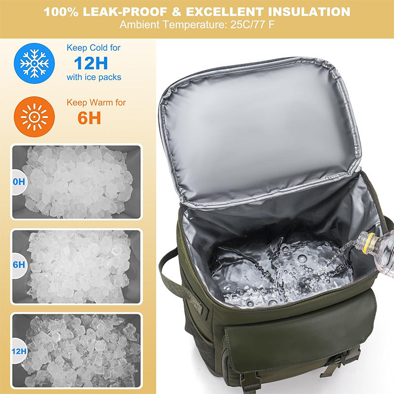 Insulated cooler backpack with side mesh pockets Kalsten