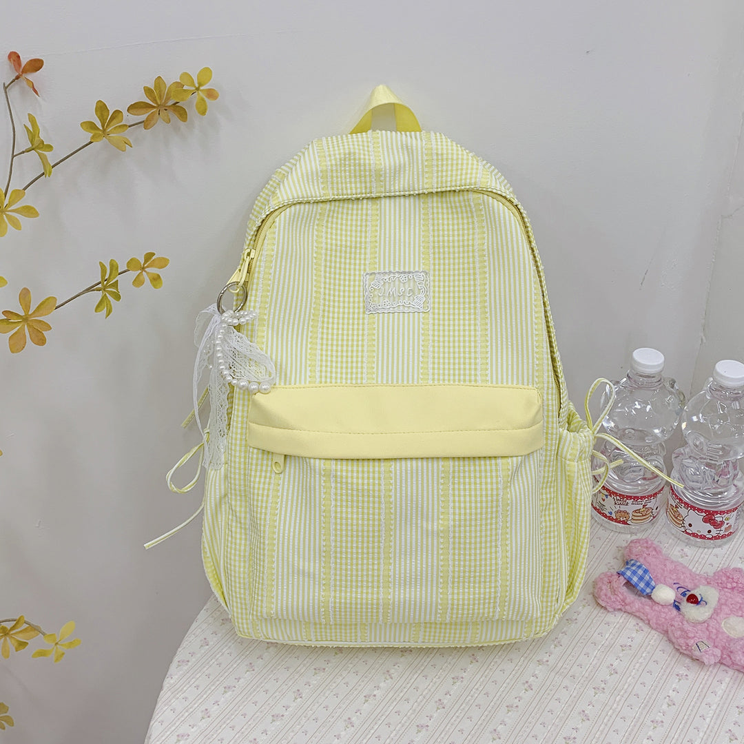 Cute Checked Design Backpack Kalsten