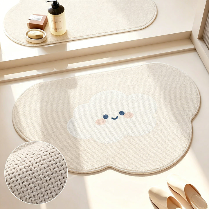 Floral Pattern Bath Mat Kalsten