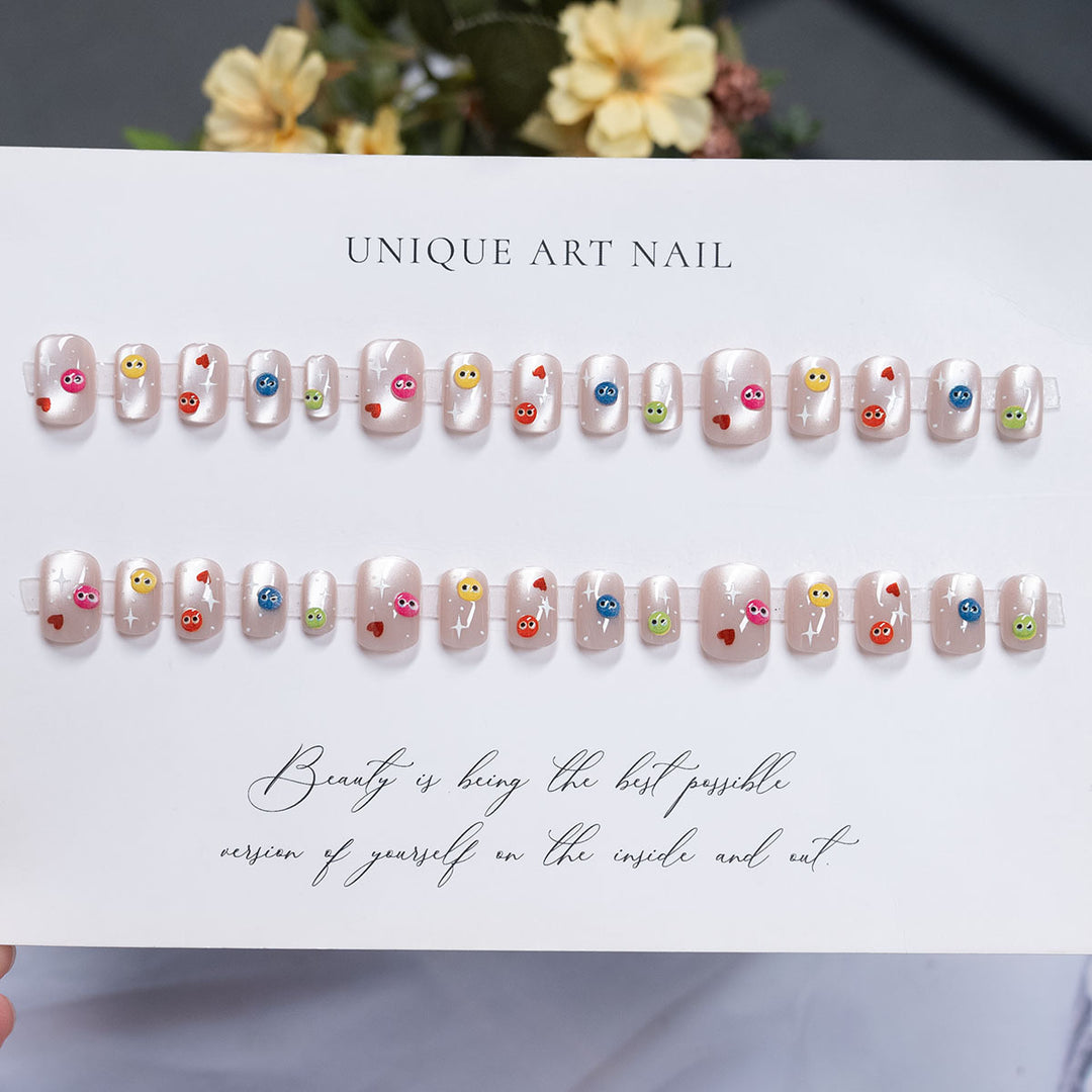 Whimsical Cartoon Press-On Nails