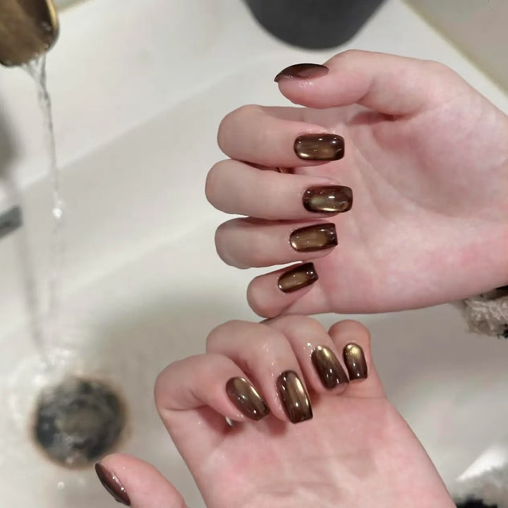 Glossy Gel Nail Extensions