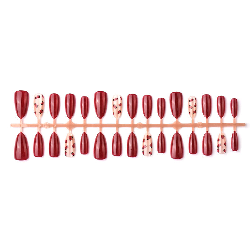 Artistic Press-On Nail Art Set with Cherry Accents Kalsten