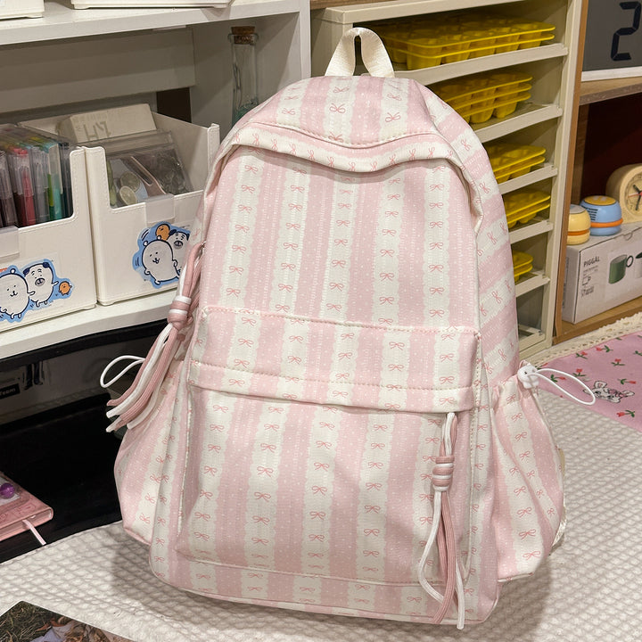 Cute Bow-Embellished Backpack Kalsten