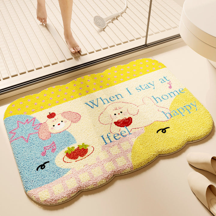 Fun Animal-Themed Bathroom Mat