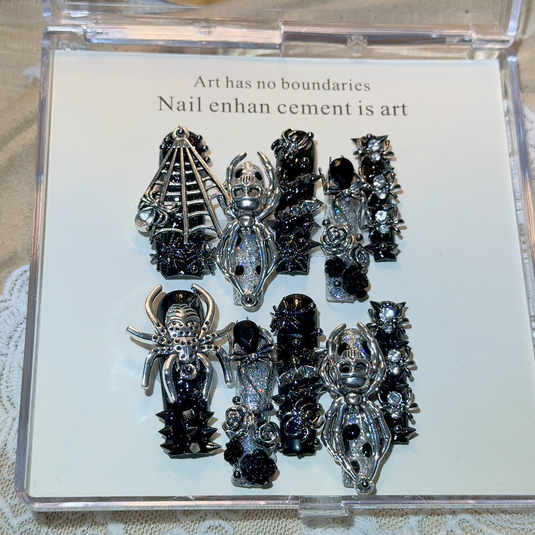 Gothic-Inspired Nail Art Decorations