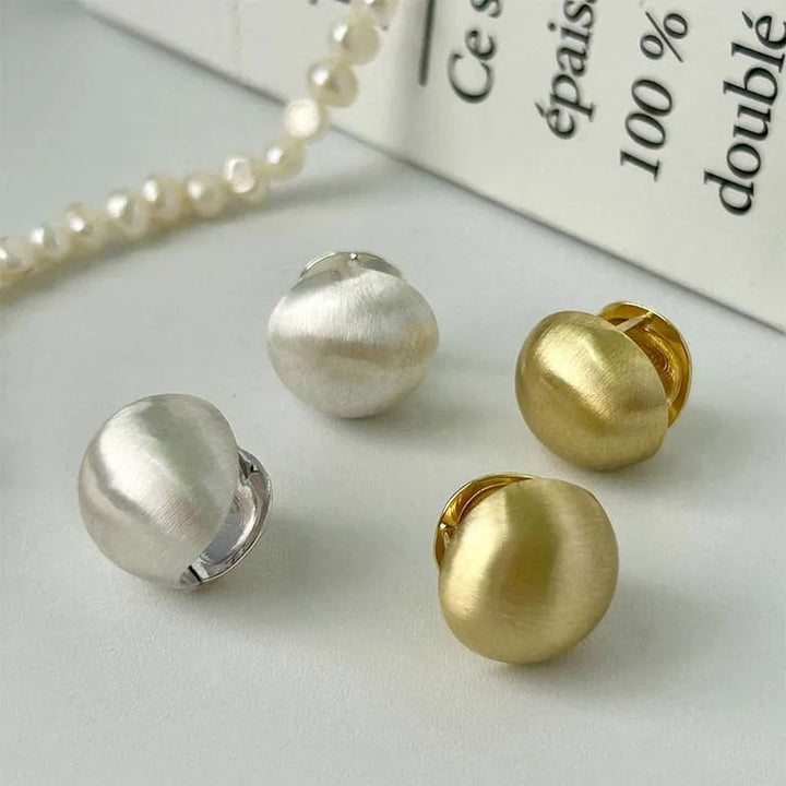 Elegant earrings made of high-gloss metal Kalsten