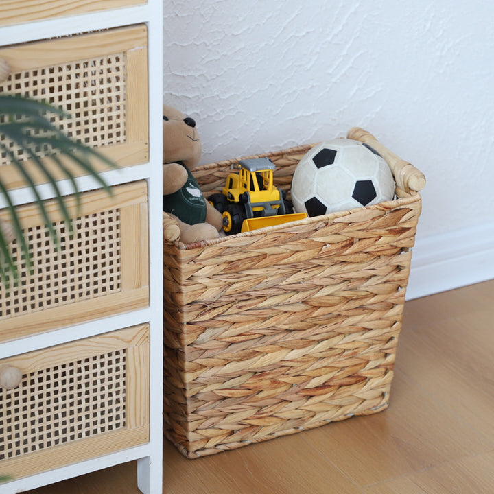 Rustic Woven Storage Bin Kalsten