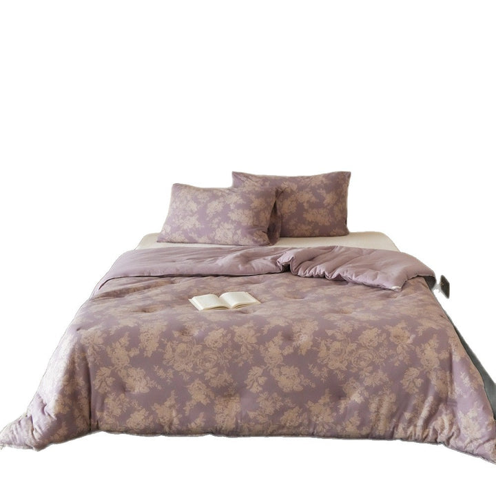 Children's bedding set made of cotton percale with fine floral block print
