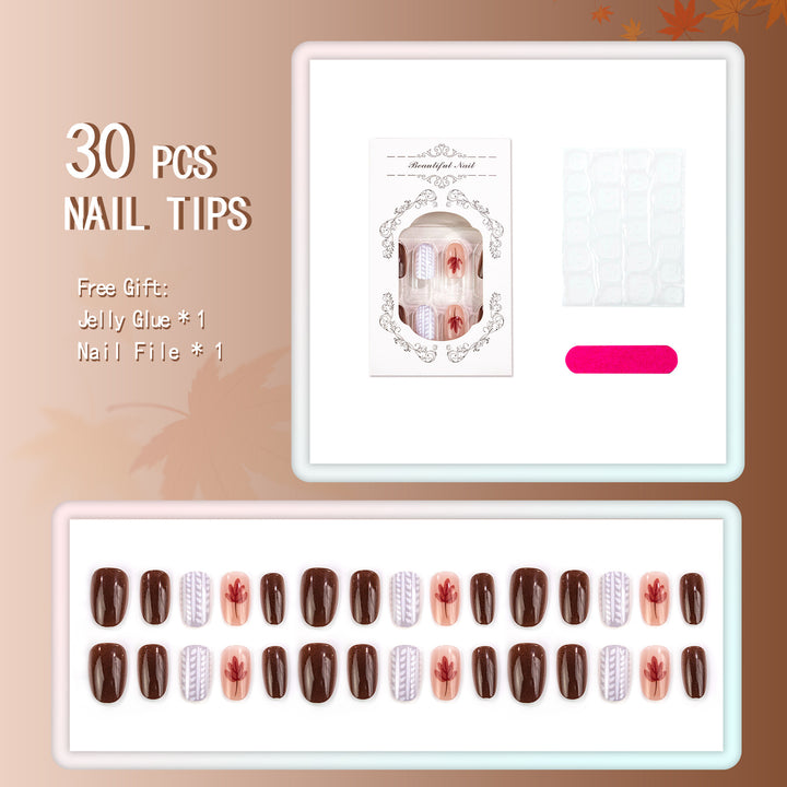 Decorative Manual Press-On Nail Art Set
