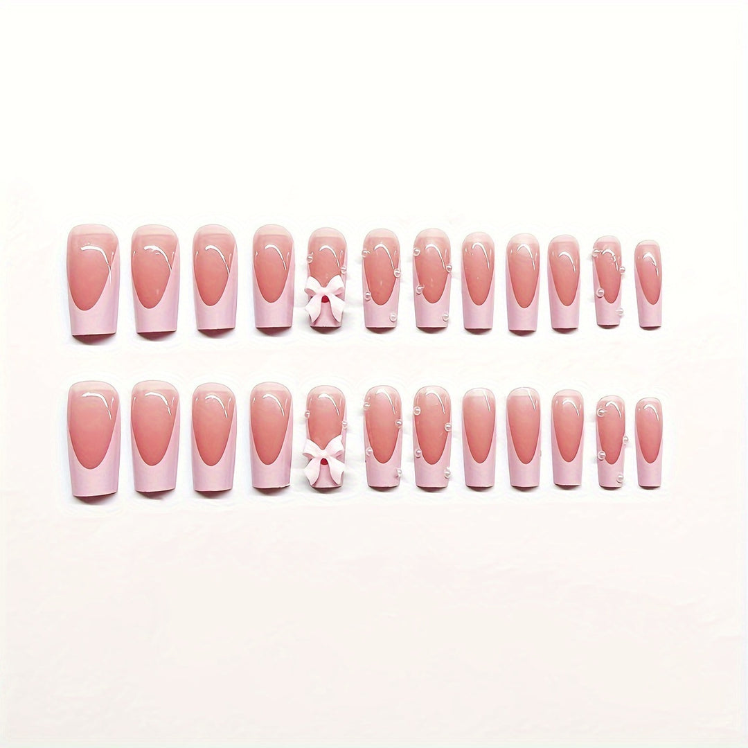 Decorative Bow Accent Press-On Nails Kalsten