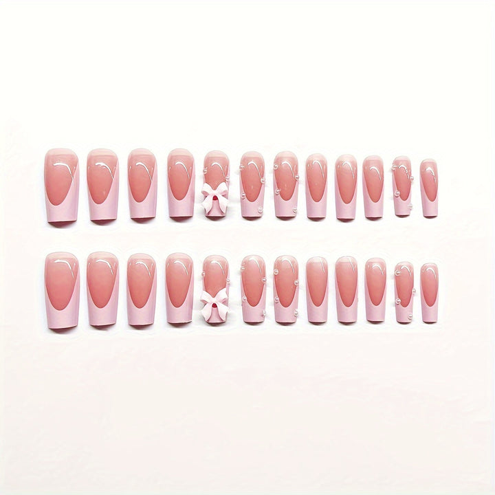 Decorative Bow Accent Press-On Nails Kalsten