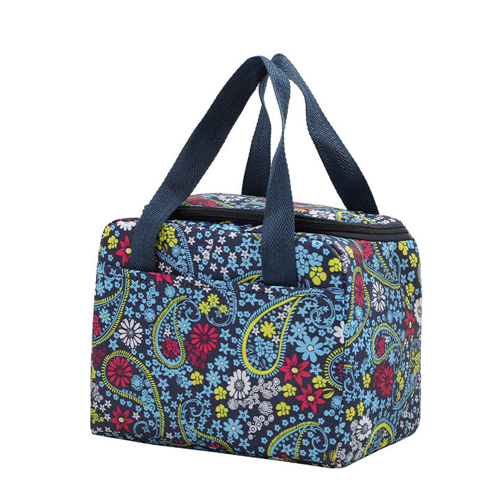 Insulated Floral Patterned Lunch Organizer