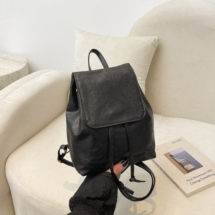 Cute Cat-Themed Faux Leather Backpack Kalsten