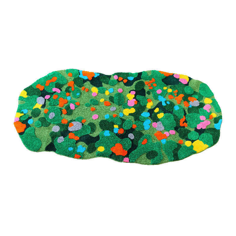Abstract Mountain-shaped Rug