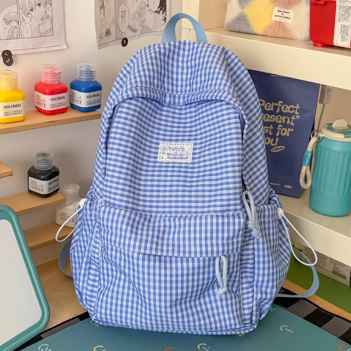 Stylish Grid-Patterned Daypack Kalsten