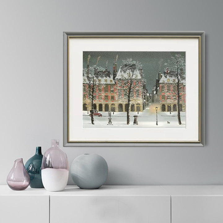 Framed Winter Landscape Artwork