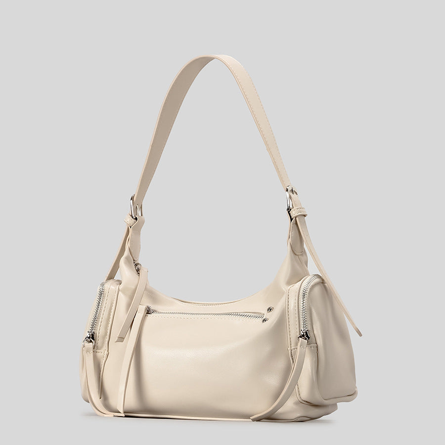 Multi-Pocket Casual Hobo Bag