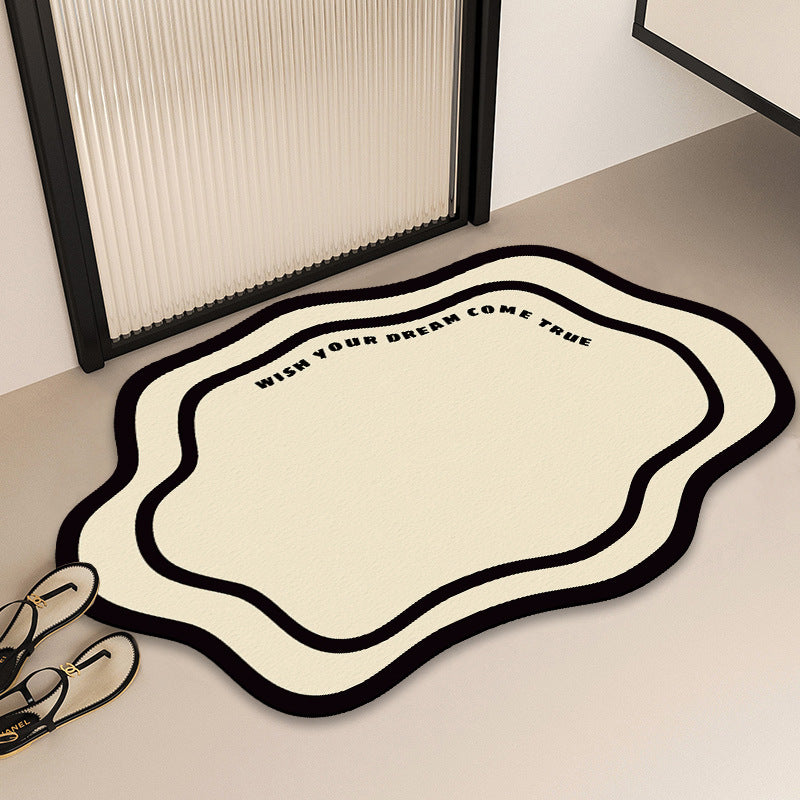 Artistic Abstract Checkered Area Mat
