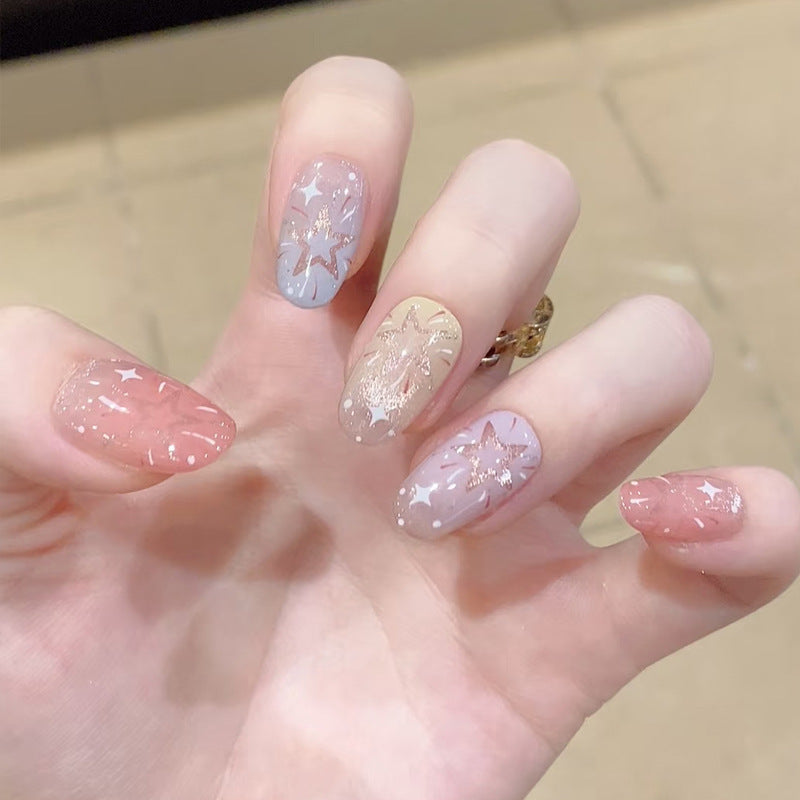 Decorative Glittery Press-On Nail Tips Kalsten