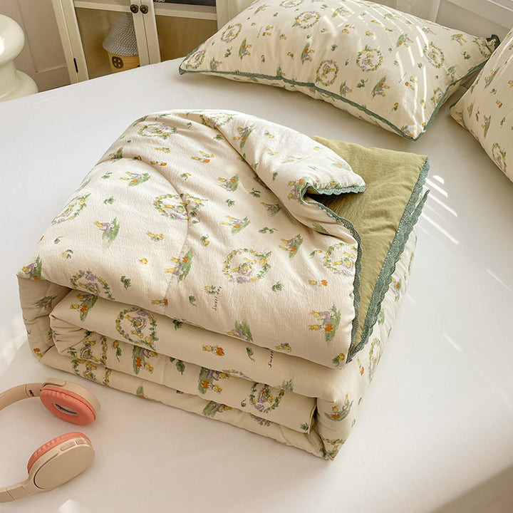 Ladies comfort duvet with delicate floral pattern and high-quality filling Kalsten