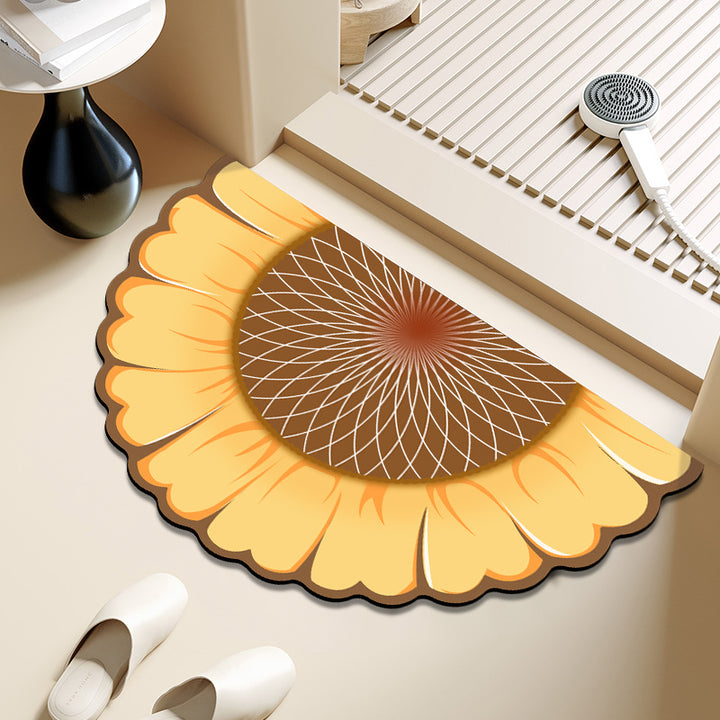 Decorative Sunflower Area Mat