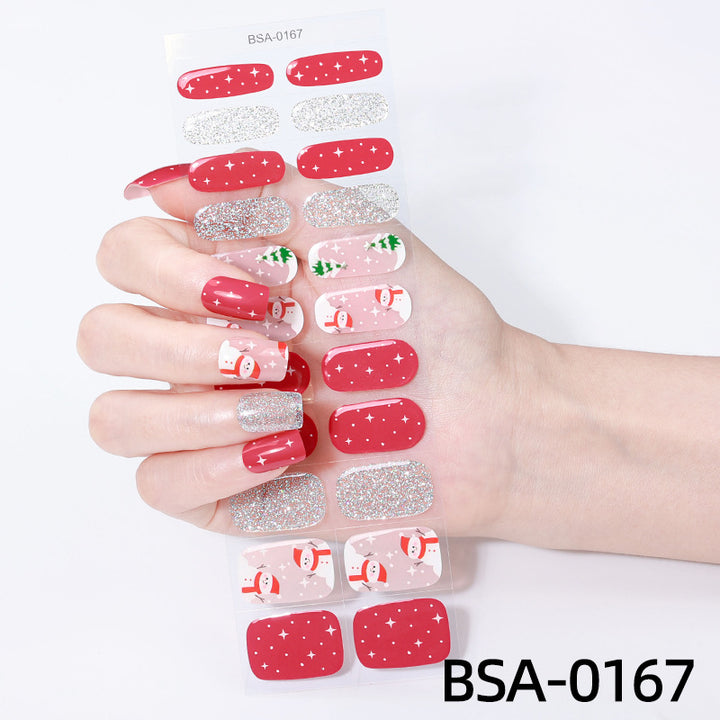 Festive Holiday Nail Wraps