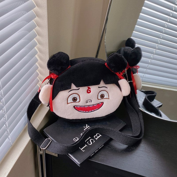 Cute Plush Character Shoulder Bag
