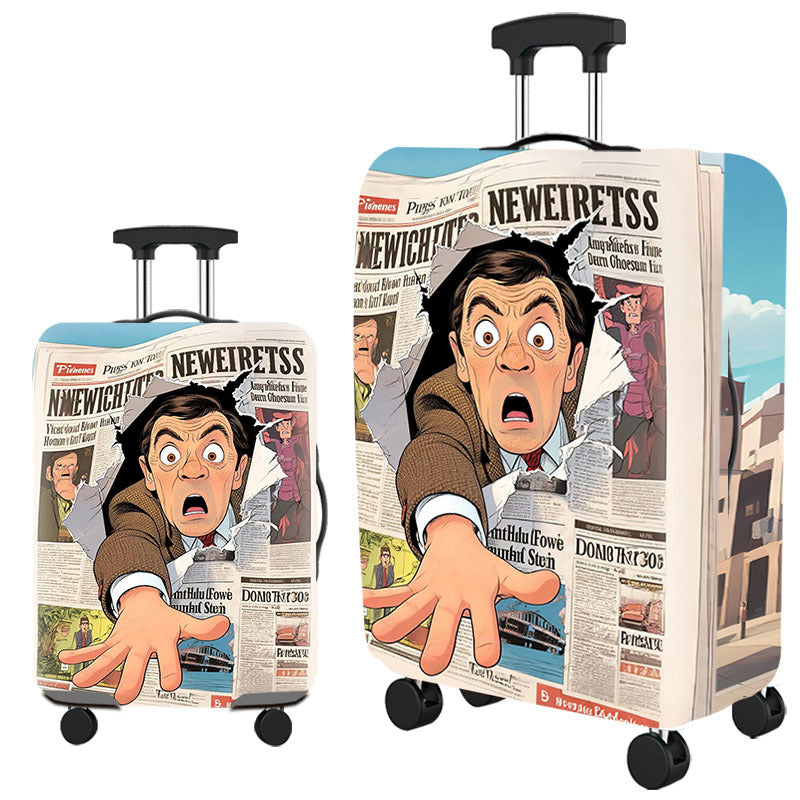Tropical Leaf Print Hard Shell Luggage Kalsten
