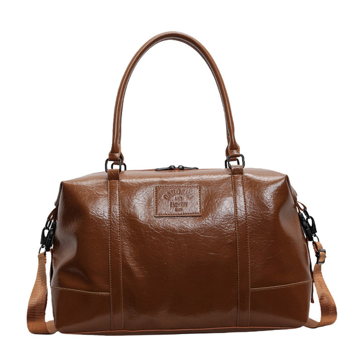 Leather Travel Duffle Bag