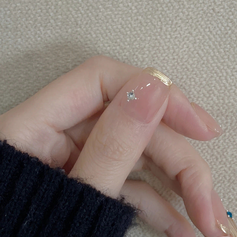 Decorative Press-On Nails with Sparkling Accents Kalsten