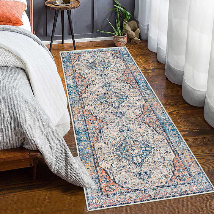 Vintage-Inspired Floral Pattern Runner Rug Kalsten