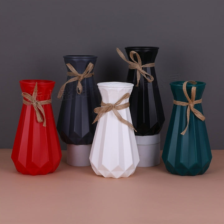 Textured Geometric Decorative Flower Vase Kalsten