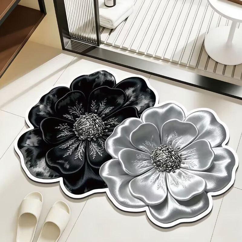 Decorative Floral Shaped Area Mat